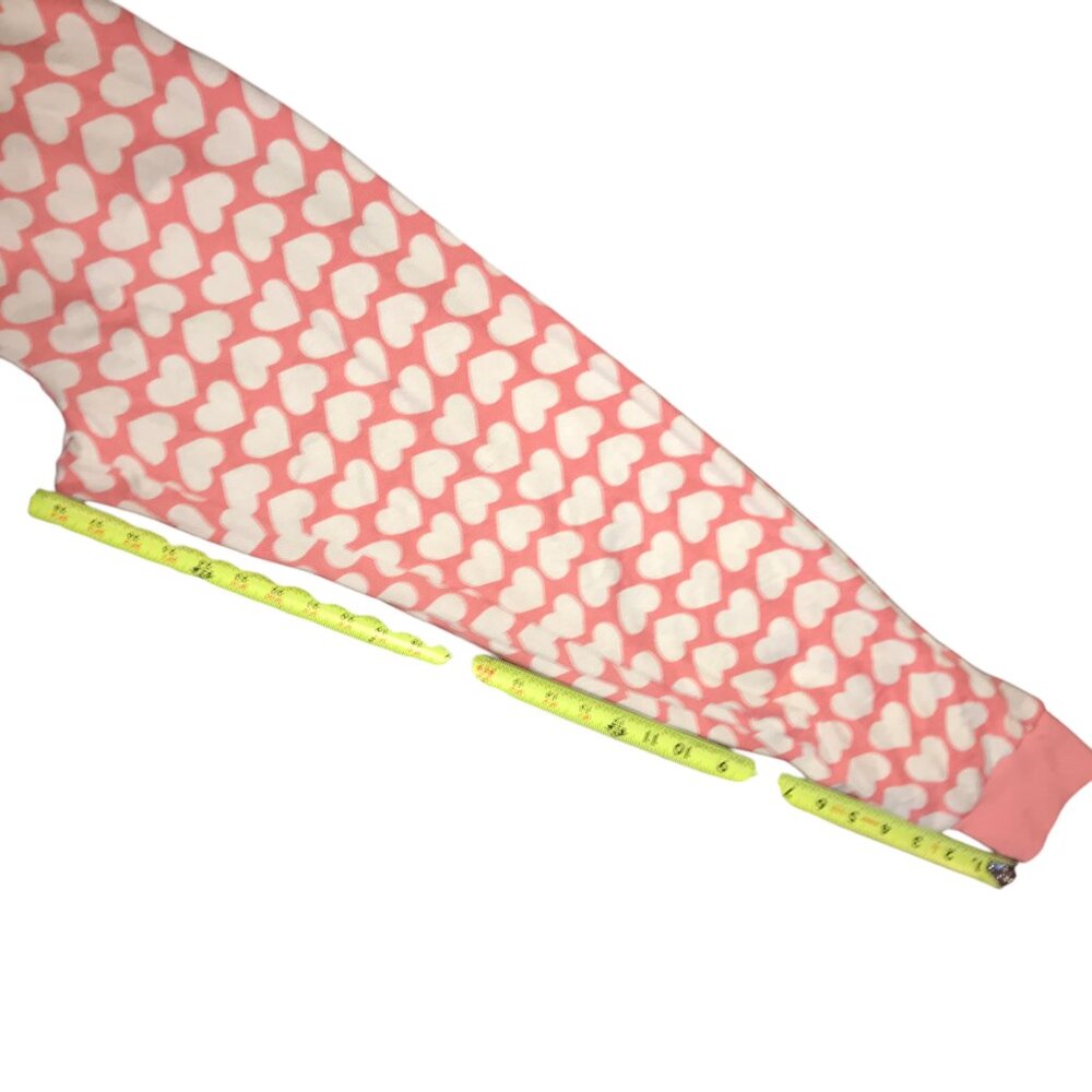 KATE SPADE PAJAMA Valentine Lounge SET PJS PINK WITH WHITE HEARTS. SIZE WOMEN'S - Picture 11 of 13